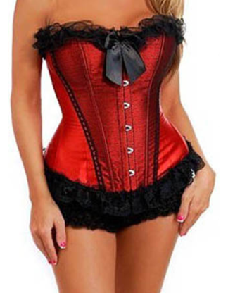 High quality women lace up corsets M1637