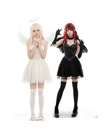 Halloween Elf Costume Masquerade Ball Daytime Angel Cosplay Costume DL2036