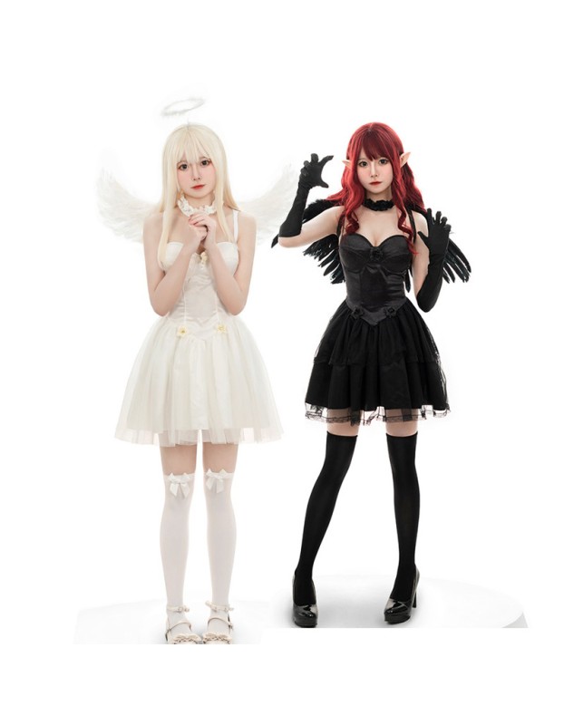 Halloween Elf Costume Masquerade Ball Daytime Angel Cosplay Costume DL2036