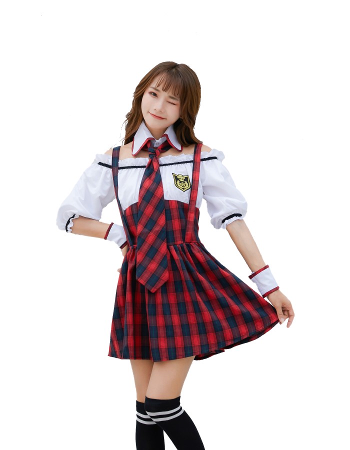 Japanese school girl Dress cheerleading performance clothe M40709-2