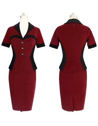 Beautiful Women V Neck Sexy profesional Dress M30212