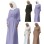 Muslim Elegant And Soft Chiffon Long Dress Waistband Double Layer Dress 21458