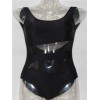 Black one piece triangle bikini M5357