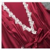 5pcs silk robe women sexy bride dressing gown bridesmaid robe bath Bridesmaid Satin Lace RobesM6059