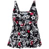 High Waist Two Pieces Tankini Swimwear Bikinis M18032
