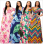 Sexy V-neck beautifully printed plus size and floor dress fashion women's clothing M8573