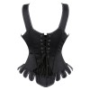 Sexy Steampunk Vinatge Jacquard Underbust Shoulder Straps Steel Boned Corset WK2209