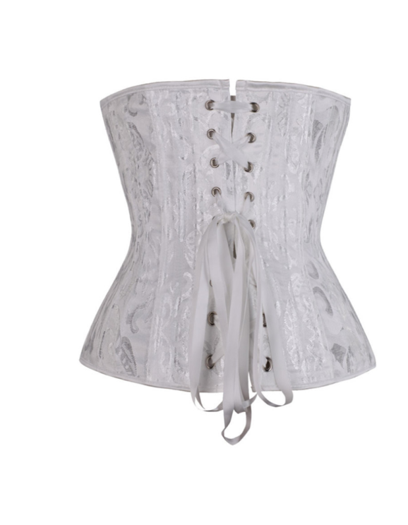 24 Steel Bone Sexy Black Jacquard Underbust M1286