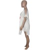 Hole Sleeve Opening Top And Pants Set Sexy Two Piece Sets Women M074