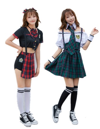 Japanese school girl Dress cheerleading performance clothe M40709-2