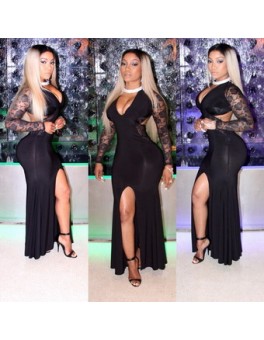 Black Fashion Evening Dress M3941