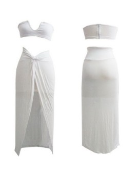 Sexy White Evening Dress M3908b