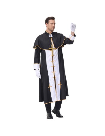 Cosplay Vampire Male Missionary Virgin Mary Priest Costume MS1734