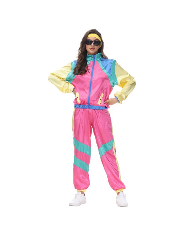 Couple Retro 70s Hip-hop Hippie Rock Opera Halloween Stage CostumesMS5090 5091