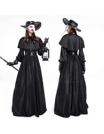 Halloween Film Character Doctor Crow Dark Dungeon Hero Costume Plague Mouth SM9303