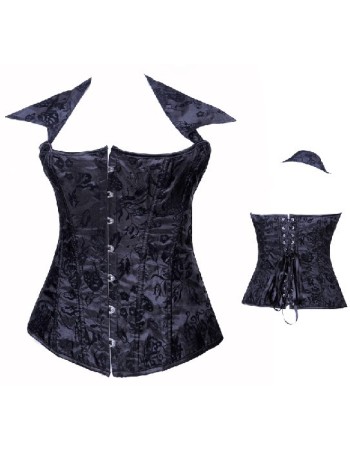 black jacquard corset m1880