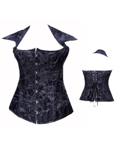 black jacquard corset m1880