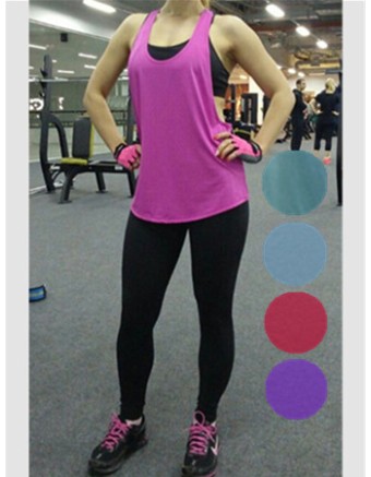 High Quality Women Sexy Gym Sport Vest Tops M6102