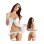 sexy white flyaway front babydoll m3347