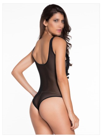 Sexy hollow out lace waistcoat babydoll suit M2104