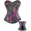 Steampunk Overbust Lace Up Steel Boned Corset  M1360