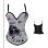 gray color sexy cotton straps corset  m1936A
