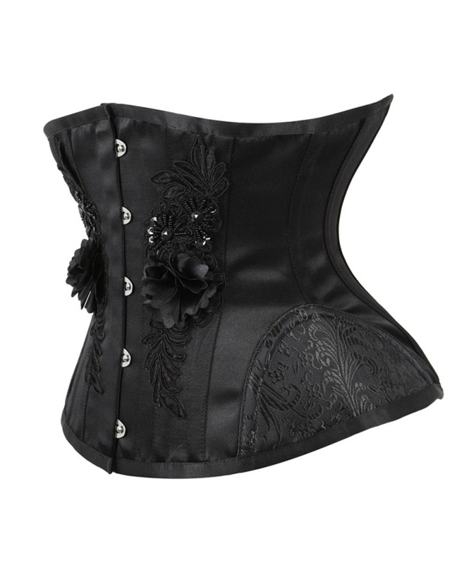 Steampunk Lace Up Steel Boned Short Torso Underbust Hourglass Curve Corset WK2150