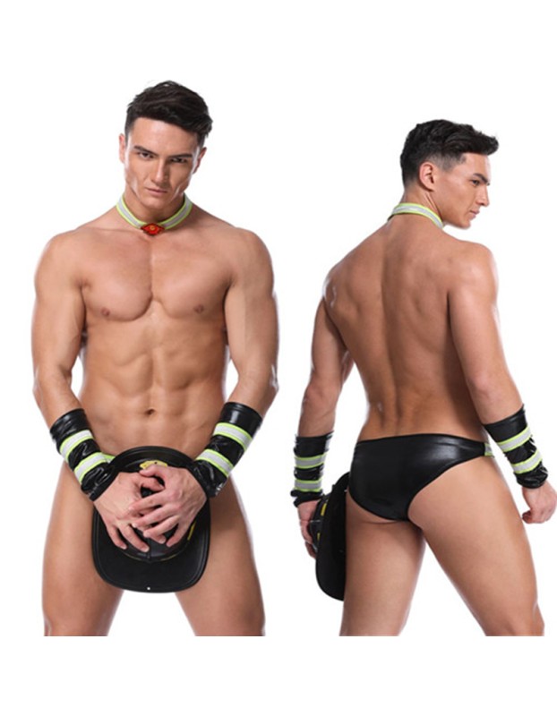 Firemen Adult Sex Costumes Uniform Neckties Mens Underwear Sexy 20195