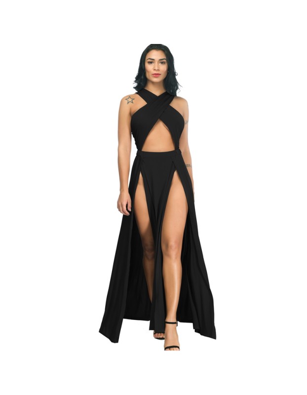 Sexy High Slit Bodycon Bandage Dress M8301