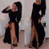 Fashion Long Sleeves Top Maxi Dress M3977