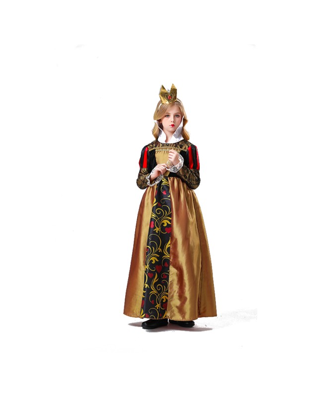 Children's Game Uniform Cosplay Princess of Hearts Dress Girl Cosplay Costume YM5822