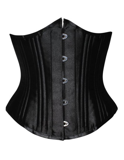Polyester Steel Boned Hook Eye and Lace Up Closure Underbust Corset M1323