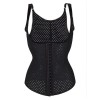 Air Hole Breathable Body Shapewear Women Sexy Black Vest Corset M1391