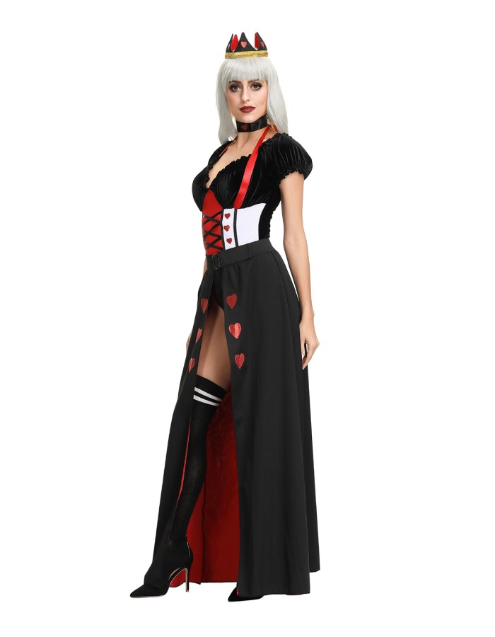 Poker Red Queen Of Hearts Costume m40684