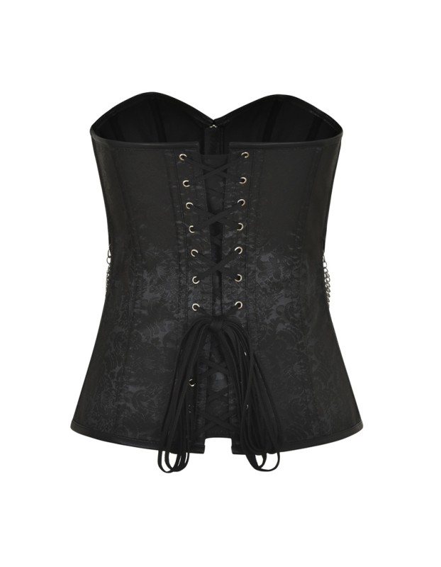 Metal Chain Waist Control Gothic Corsets M1428