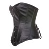 Blcak leather corset m7081b