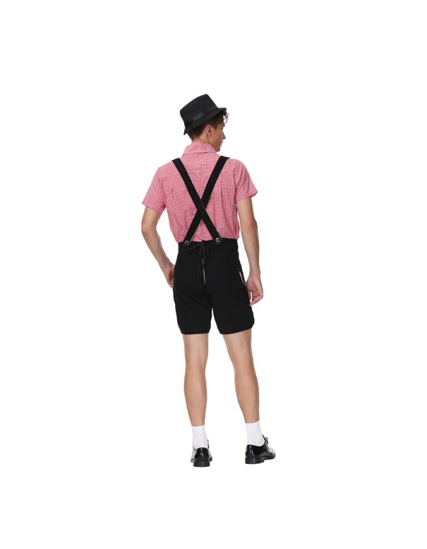 German Oktoberfest Male Bavaria Costume Overalls For Men MS4893