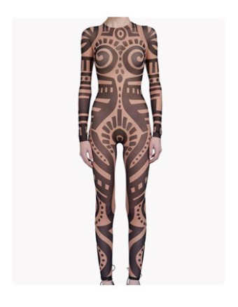 Printed High Collar Sexy One Piece Jumpsuit