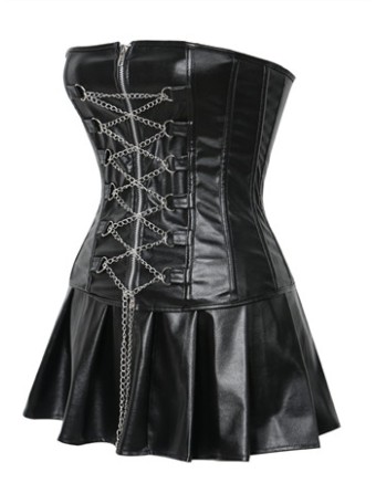 Sexy Corset With Mini Dress M1301