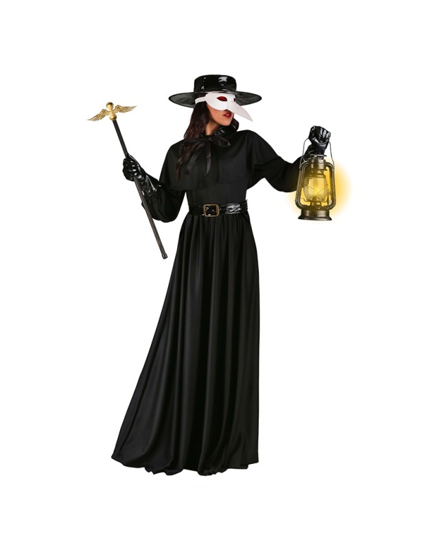 Halloween Film Character Doctor Crow Dark Dungeon Hero Costume Plague Mouth SM9303