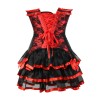 Purple Waist Corset With Skirt M1416
