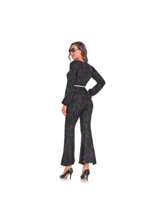 Halloween Costume Lady Retro 70s Disco Hippie Singer Stage Costume SM3022