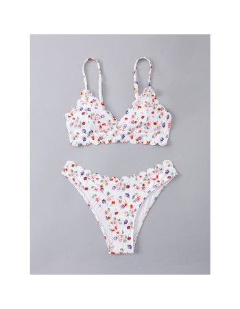 Floral Print Latest Fashion Sexy Ladies Bikini Plus Size Sswimsuits A2212