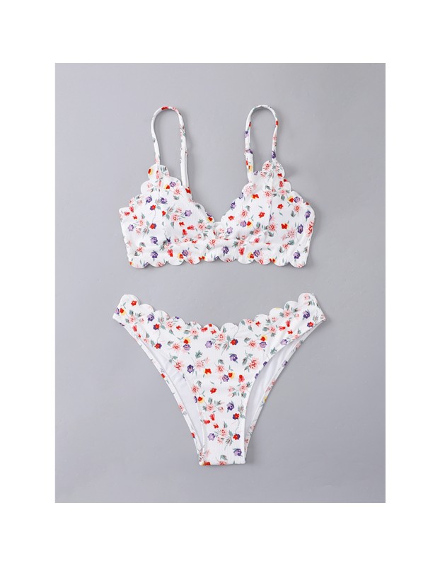 Floral Print Latest Fashion Sexy Ladies Bikini Plus Size Sswimsuits A2212