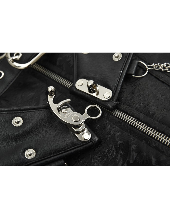 Metal Chain Waist Control Gothic Corsets M1428