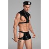Police Cosplay Costume Male Corset Leather Sexy Set Strong Underwear 20210