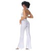 Hippie Costume Disco Dance Nightclub Women Sexy White Retro Cosplay MS5036