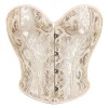 Plus Size S-6XL Sexy Strapless Tube Tops Women Overbust Jacquard Bustiers Waist Corset