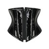PU Zipper Waist Belt Sexy Leather Bustier Short Shapewear For Women Corset AM21983