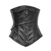 2016 New Leather Charpie Steel Bones Underbust Corset M1356